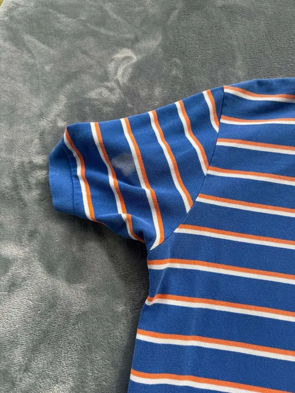 Polo by Ralph Lauren Men's Blue Orange White Striped Polo Shirt XL